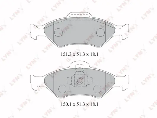Brake Pad Set, disc brake (BD-3021)
