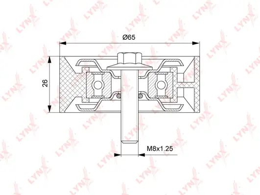 Deflection/Guide Pulley, V-ribbed belt