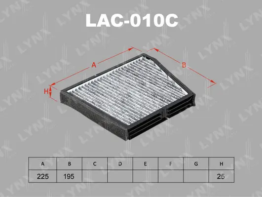 Filter, cabin air (LAC-010C)