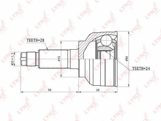 Joint Kit, drive shaft (CO-4400)