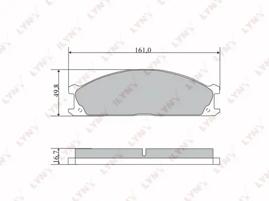 Brake Pad Set, disc brake (BD-5733)