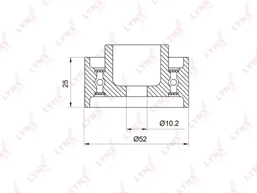 Deflection/Guide Pulley, timing belt (PB-3019)