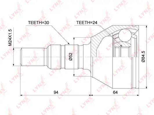 Joint Kit, drive shaft (CO-3689)