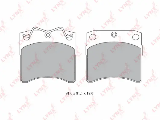 Brake Pad Set, disc brake (BD-8023)
