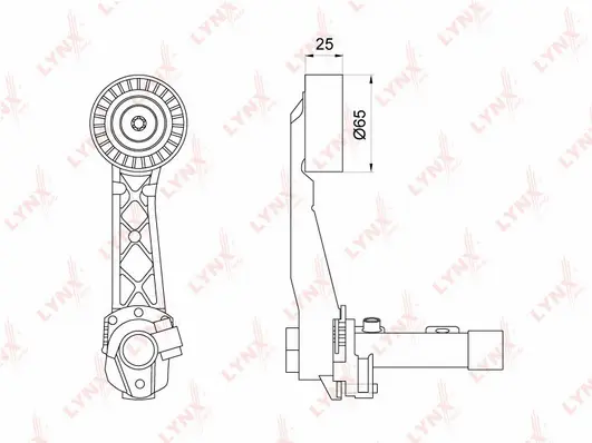 Belt Tensioner, V-ribbed belt (PT-3209)