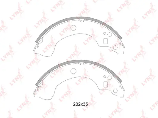 Brake Shoe Set (BS-5718)