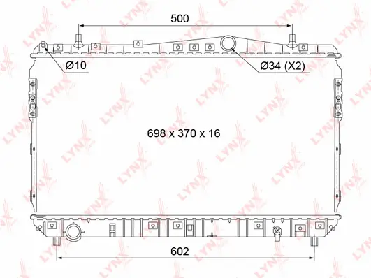 Radiator, engine cooling (RB-1015)