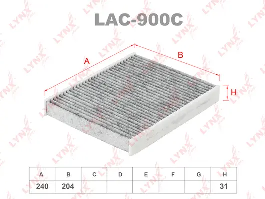 Filter, cabin air (LAC-900C)