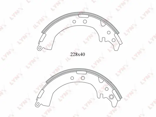 Brake Shoe Set (BS-7507)