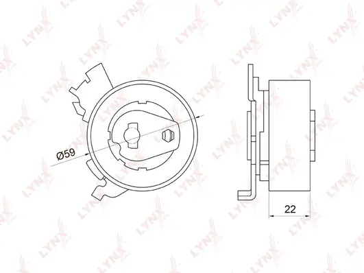 Tensioner Pulley, timing belt (PB-1048)