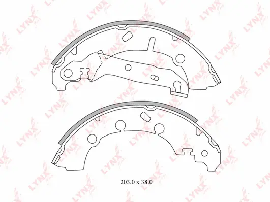 Brake Shoe Set (BS-3001)
