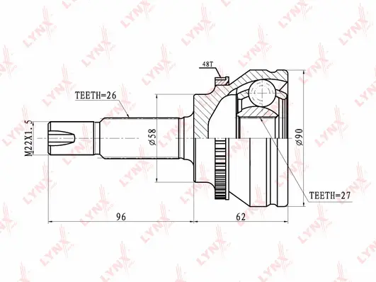Joint Kit, drive shaft (CO-7503A)