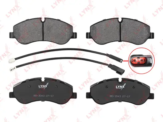 Brake Pad Set, disc brake (BD-3043)