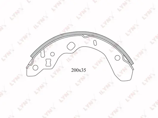 Brake Shoe Set (BS-5104)