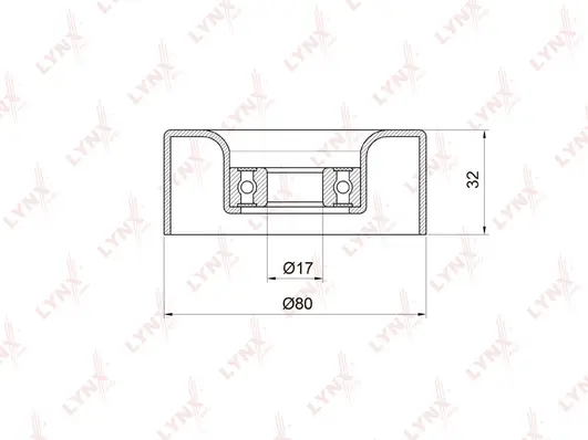 Tensioner Pulley, V-ribbed belt (PB-5011)