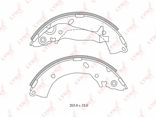 Brake Shoe Set (BS-3600)