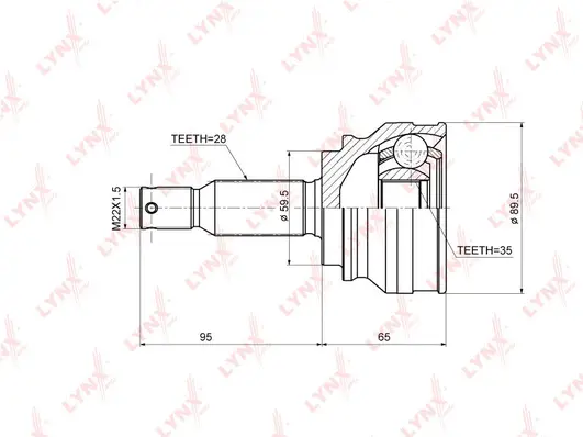 Joint Kit, drive shaft (CO-3644)