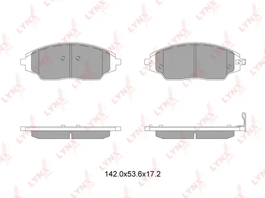 Brake Pad Set, disc brake (BD-1818)