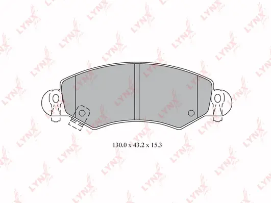 Brake Pad Set, disc brake (BD-5906)