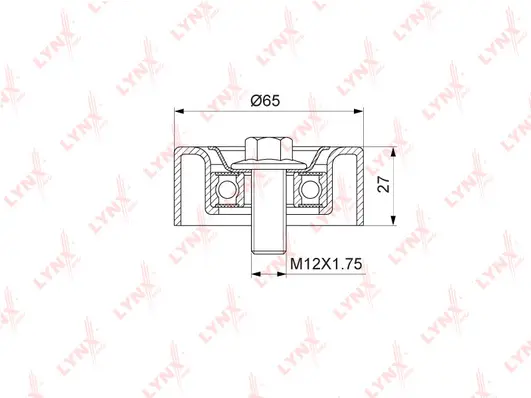 Tensioner Pulley, V-ribbed belt (PB-5339)