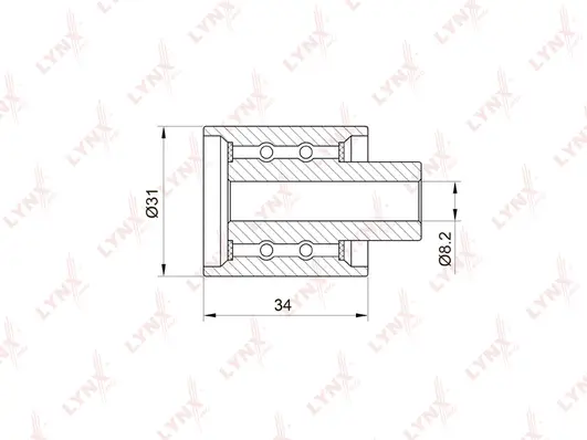 Deflection/Guide Pulley, timing belt (PB-3031)