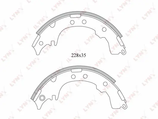 Brake Shoe Set (BS-7508)