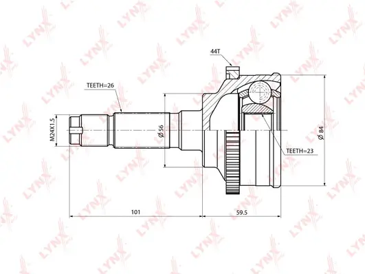 Joint Kit, drive shaft (CO-3701A)