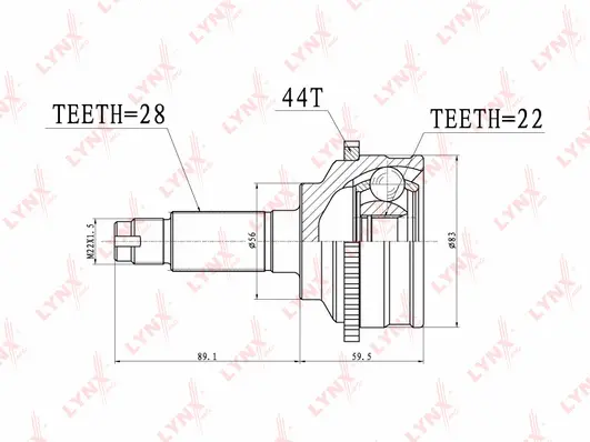 Joint Kit, drive shaft (CO-3630A)