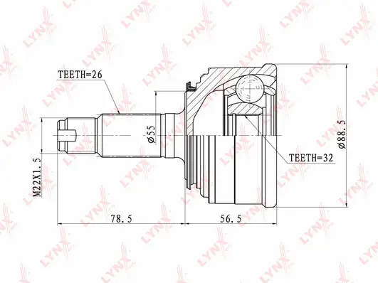 Joint Kit, drive shaft (CO-3404)