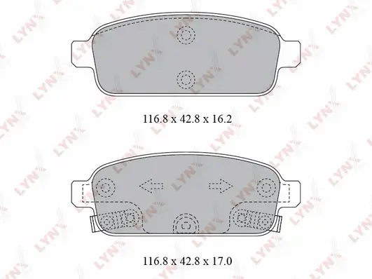 Brake Pad Set, disc brake (BD-1811)