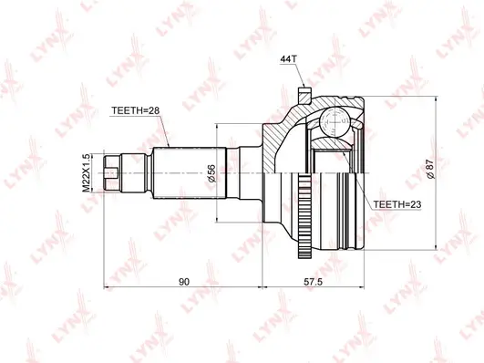 Joint Kit, drive shaft (CO-3672A)