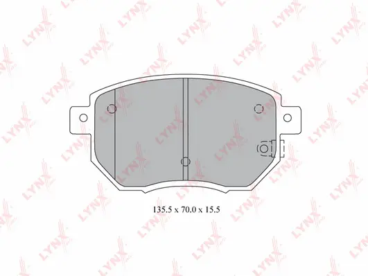 Brake Pad Set, disc brake (BD-5737)