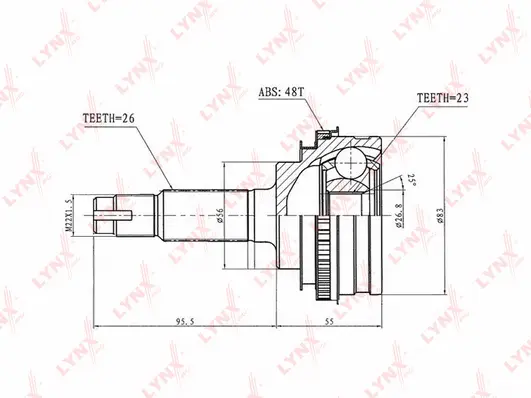 Joint Kit, drive shaft (CO-7506A)