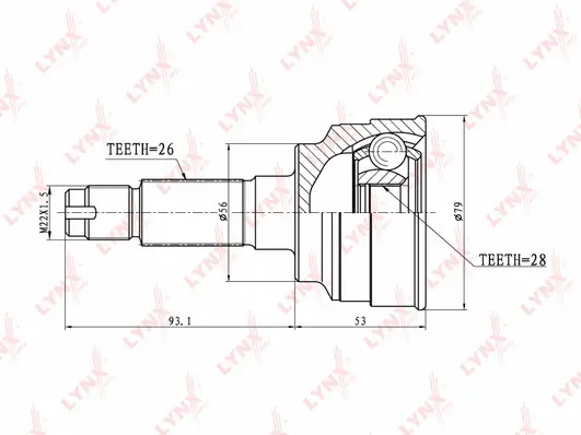 Joint Kit, drive shaft (CO-5111)