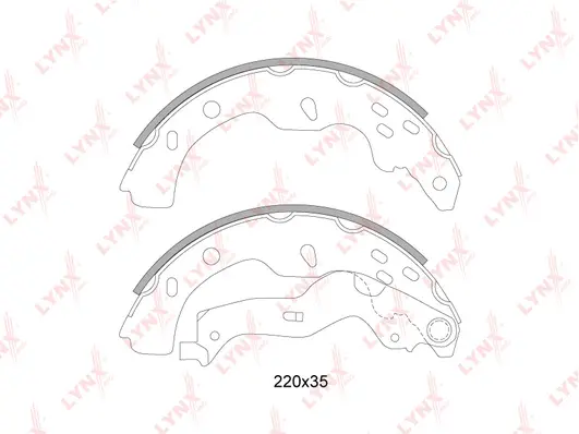 Brake Shoe Set (BS-7304)