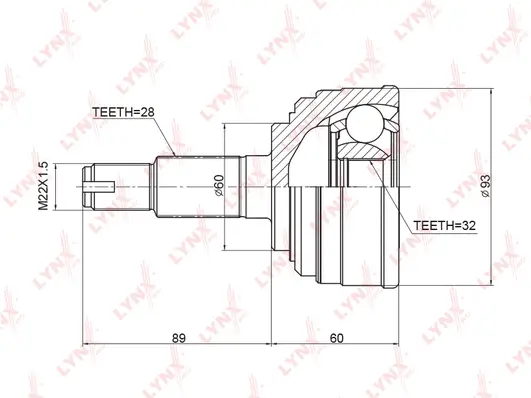 Joint Kit, drive shaft (CO-3401)