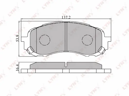 Brake Pad Set, disc brake (BD-7102)