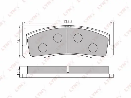 Brake Pad Set, disc brake (BD-4602)