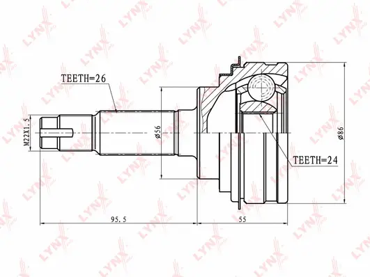 Joint Kit, drive shaft (CO-7508)
