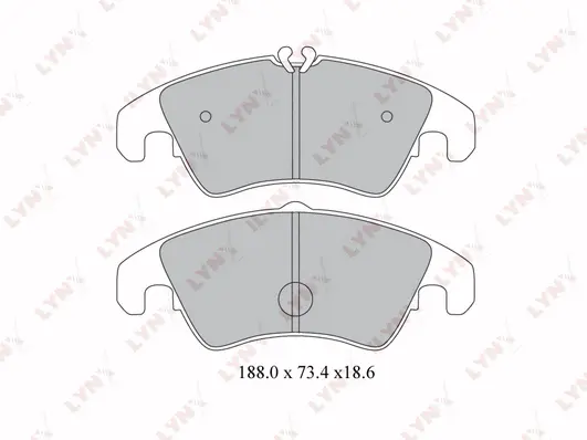 Brake Pad Set, disc brake (BD-1219)