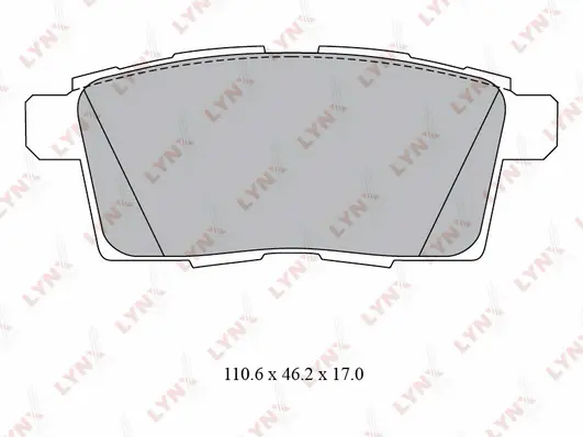 Brake Pad Set, disc brake (BD-5124)