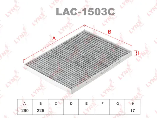 Filter, cabin air (LAC-1503C)