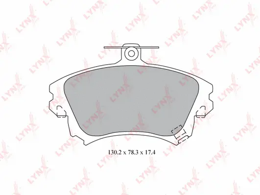 Brake Pad Set, disc brake (BD-5522)