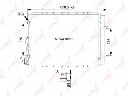 Condenser, air conditioning (RC-0065)