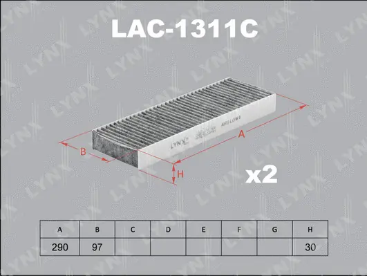 Filter, cabin air (LAC-1311C)