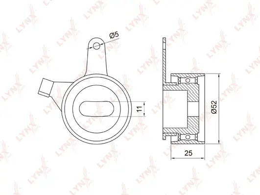 Tensioner Pulley, timing belt (PB-1043)