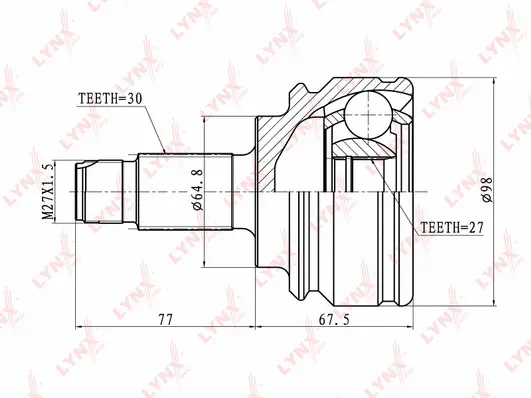 Joint Kit, drive shaft (CO-1400)