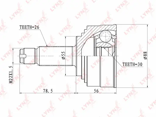 Joint Kit, drive shaft (CO-3403)