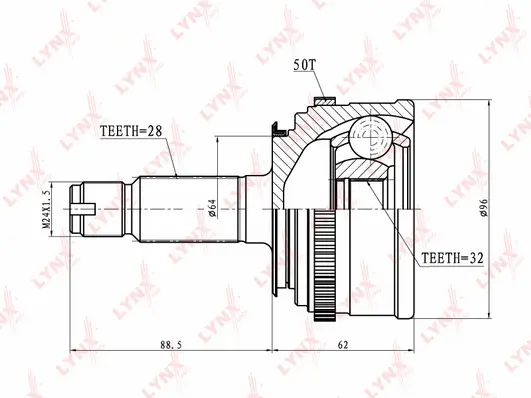 Joint Kit, drive shaft (CO-3446A)