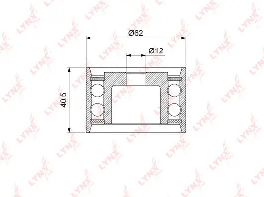 Deflection/Guide Pulley, timing belt (PB-3123)
